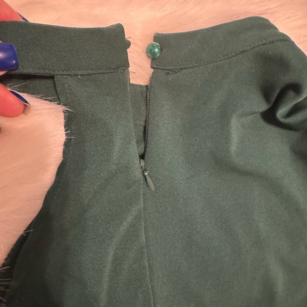 Elegant green one-shoulder dress Size L - Picture 6 of 7